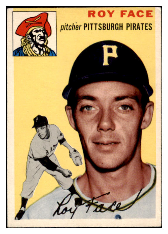 1954 Topps Baseball #087 Roy Face Pirates EX 523698