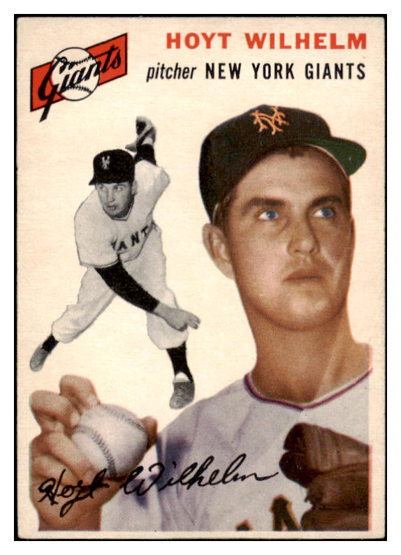 1954 Topps Baseball #036 Hoyt Wilhelm Giants EX 523701