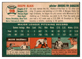 1954 Topps Baseball #098 Joe Black Dodgers EX 523704