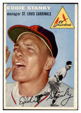 1954 Topps Baseball #038 Eddie Stanky Cardinals EX-MT 523705