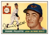 1955 Topps Baseball #168 Duane Pillette Orioles EX-MT 523707