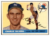 1955 Topps Baseball #188 Charlie Silvera Yankees EX-MT 523708