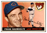 1955 Topps Baseball #172 Frank Baumholtz Cubs EX 523713