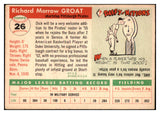 1955 Topps Baseball #026 Dick Groat Pirates EX-MT 523718