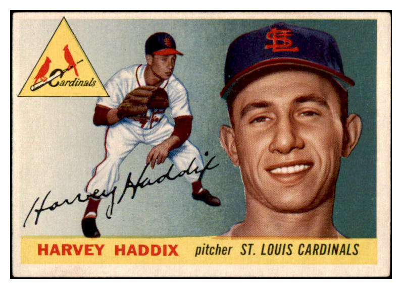 1955 Topps Baseball #043 Harvey Haddix Cardinals EX-MT 523720