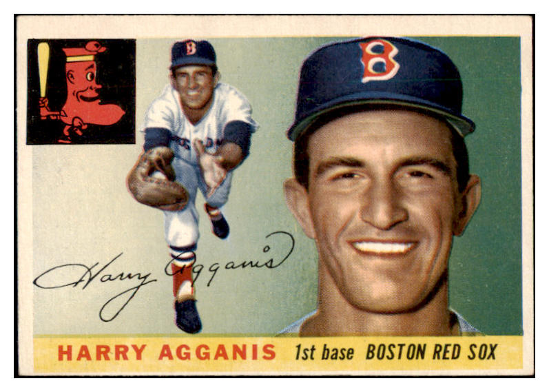 1955 Topps Baseball #152 Harry Agganis Red Sox EX 523723