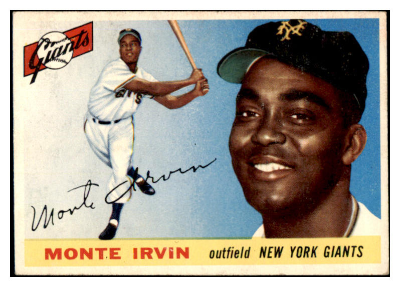 1955 Topps Baseball #100 Monte Irvin Giants EX 523725