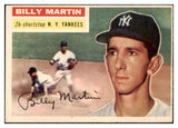 1956 Topps Baseball #181 Billy Martin Yankees EX 523728