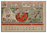 1956 Topps Baseball #109 Enos Slaughter A's EX Gray 523731