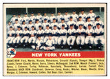 1956 Topps Baseball #251 New York Yankees Team EX 523735