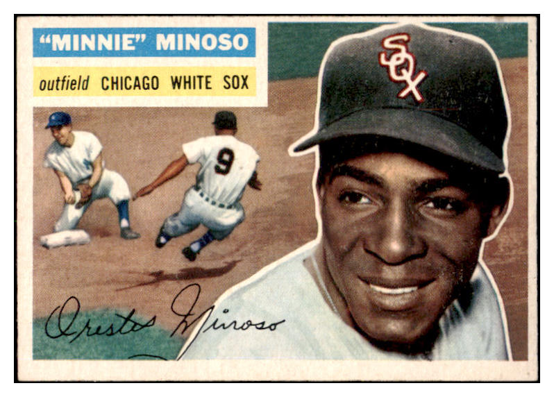 1956 Topps Baseball #125 Minnie Minoso White Sox EX-MT Gray 523741