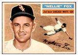 1956 Topps Baseball #118 Nellie Fox White Sox EX-MT Gray 523742