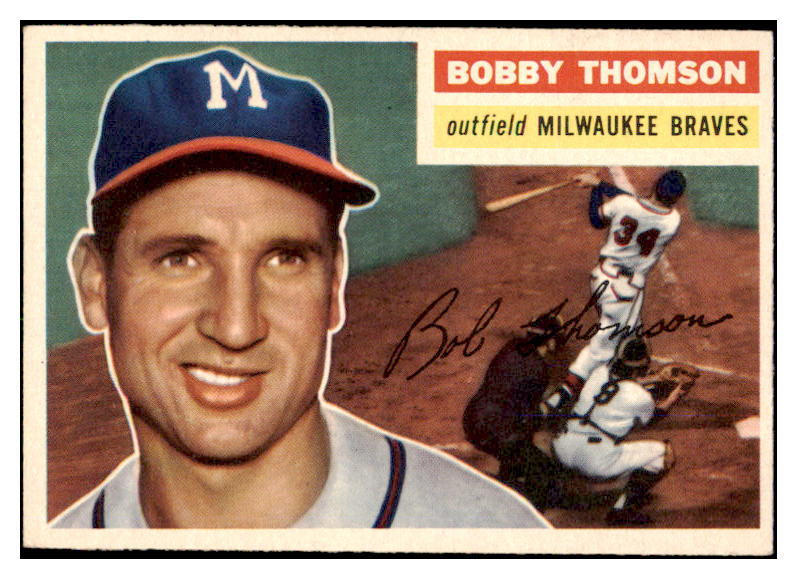 1956 Topps Baseball #257 Bobby Thomson Braves EX-MT 523750