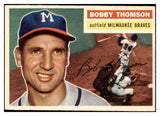 1956 Topps Baseball #257 Bobby Thomson Braves EX-MT 523750