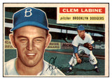 1956 Topps Baseball #295 Clem Labine Dodgers EX-MT 523752