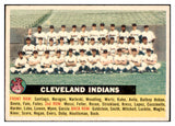 1956 Topps Baseball #085 Cleveland Indians Team EX-MT Gray 523766