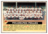 1956 Topps Baseball #072 Philadelphia Phillies Team EX-MT Gray 523767