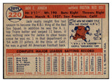 1957 Topps Baseball #220 Jackie Jensen Red Sox EX-MT 523775