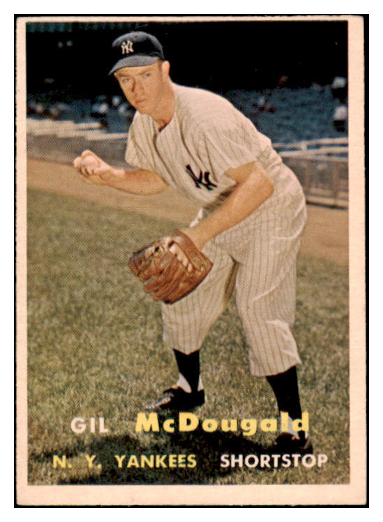1957 Topps Baseball #200 Gil McDougald Yankees EX 523779