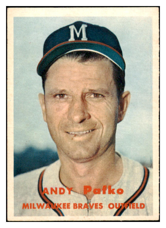 1957 Topps Baseball #143 Andy Pafko Braves EX-MT 523791