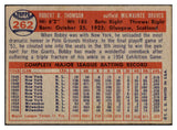 1957 Topps Baseball #262 Bobby Thomson Braves EX 523796