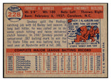 1957 Topps Baseball #228 Smoky Burgess Reds EX 523798