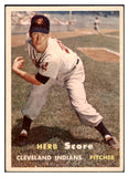 1957 Topps Baseball #050 Herb Score Indians EX 523800