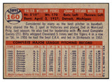 1957 Topps Baseball #160 Billy Pierce White Sox EX 523801