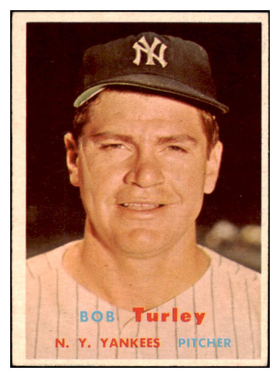 1957 Topps Baseball #264 Bob Turley Yankees EX 523804