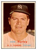 1957 Topps Baseball #264 Bob Turley Yankees EX 523804
