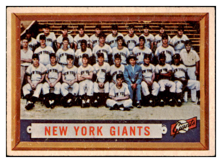 1957 Topps Baseball #317 New York Giants Team EX 523809