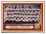 1957 Topps Baseball #204 Kansas City A's Team EX-MT 523812
