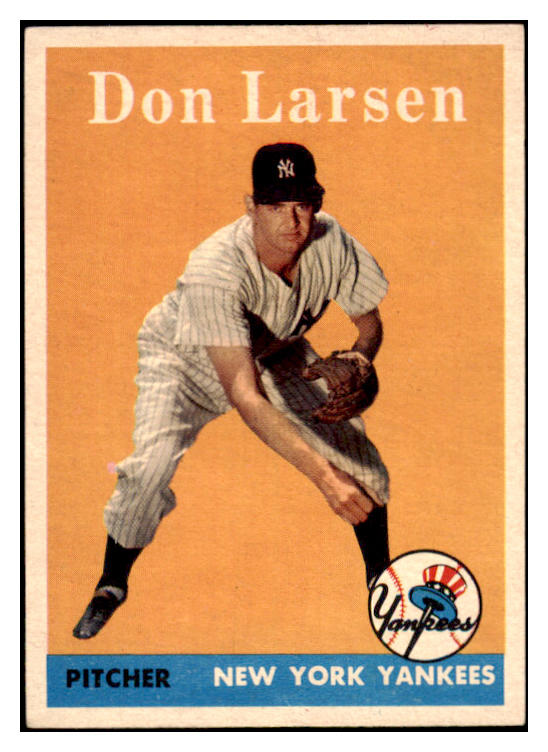 1958 Topps Baseball #161 Don Larsen Yankees EX-MT 523816