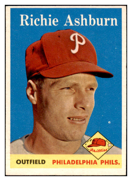 1958 Topps Baseball #230 Richie Ashburn Phillies EX-MT 523818