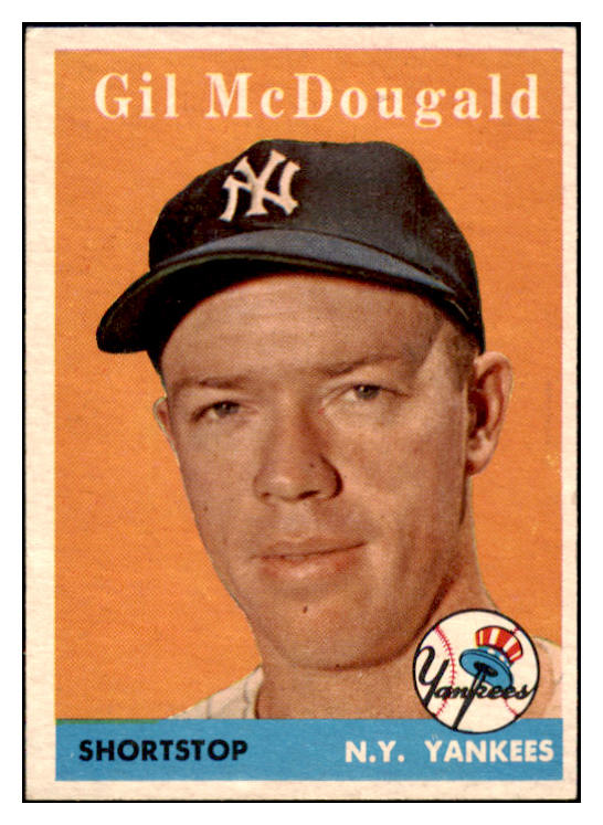 1958 Topps Baseball #020 Gil McDougald Yankees EX 523822