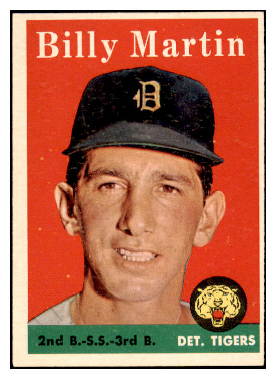 1958 Topps Baseball #271 Billy Martin Tigers EX 523829