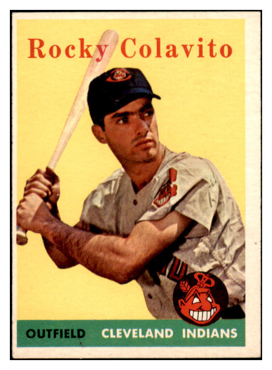1958 Topps Baseball #368 Rocky Colavito Indians EX-MT 523843