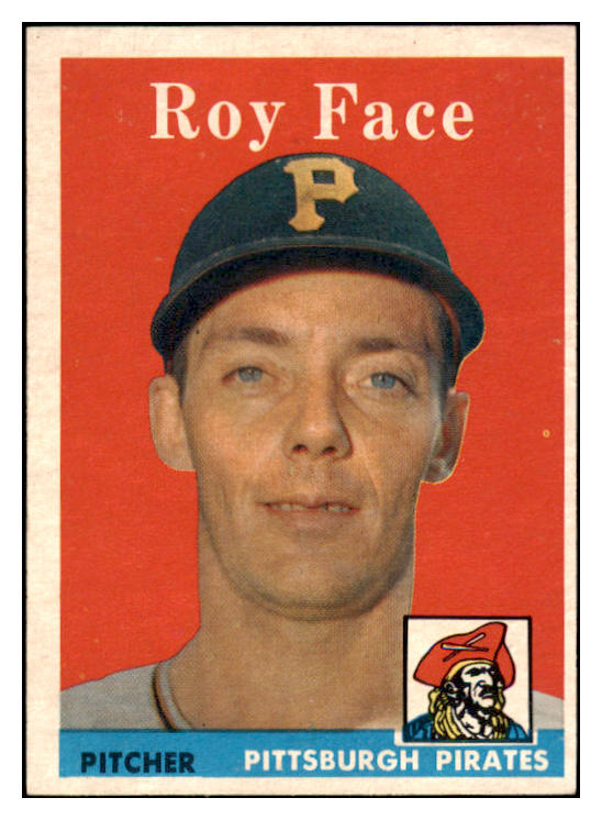 1958 Topps Baseball #074 Roy Face Pirates EX-MT 523844