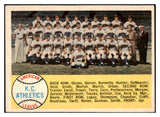 1958 Topps Baseball #174 Kansas City A's Team EX 523847