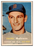 1957 Topps Baseball #355 Frank Malzone Red Sox EX-MT 523858