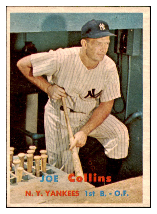 1957 Topps Baseball #295 Joe Collins Yankees EX-MT 523861