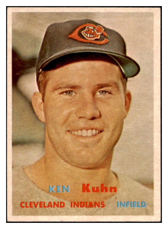 1957 Topps Baseball #266 Ken Kuhn Indians EX-MT 523862