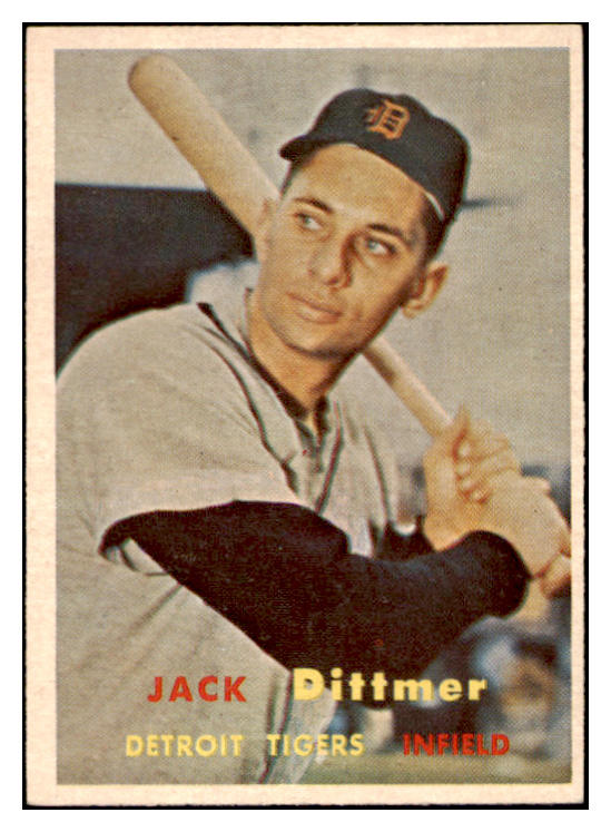 1957 Topps Baseball #282 Jack Dittmer Tigers EX-MT 523864