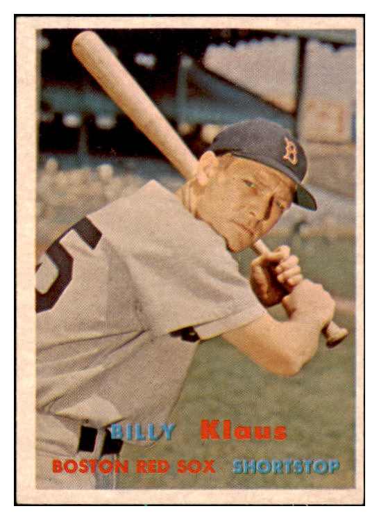 1957 Topps Baseball #292 Billy Klaus Red Sox EX-MT 523882