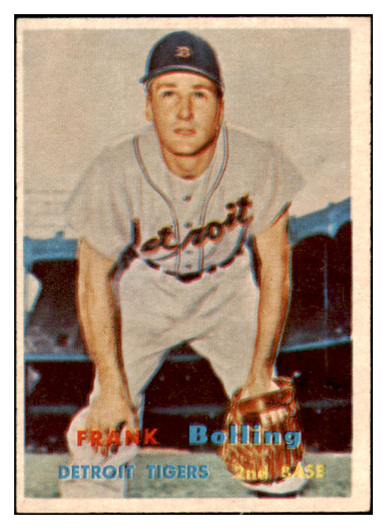 1957 Topps Baseball #325 Frank Bolling Tigers EX-MT 523884