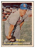 1957 Topps Baseball #273 Jim Davis Cardinals EX 523893