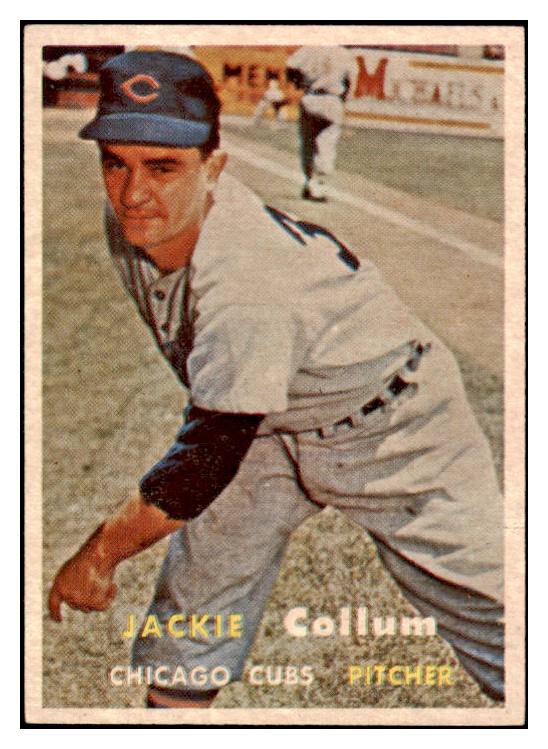 1957 Topps Baseball #268 Jackie Collum Cubs EX-MT 523897