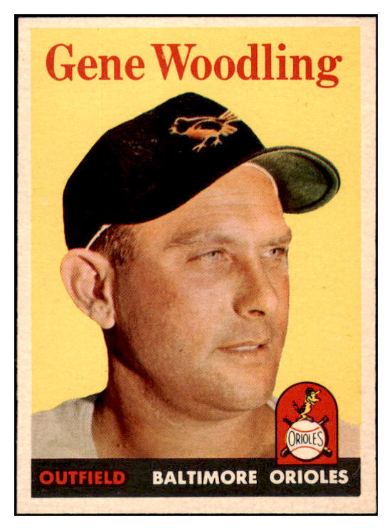 1958 Topps Baseball #398 Gene Woodling Orioles EX-MT 523899