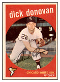 1959 Topps Baseball #005 Dick Donovan White Sox NR-MT 523902