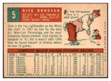 1959 Topps Baseball #005 Dick Donovan White Sox NR-MT 523902